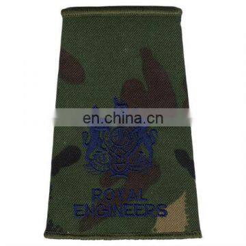 Shoulder Epaulettes on Camo Fabric | Slip on Shoulders | British Slip on epaulets