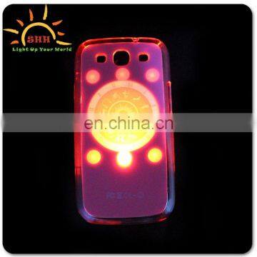 different shape LED light up flashing shining Moblie case