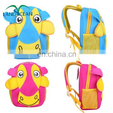 Hot-Sale Cute Child Baby Animal Hippo Backpack 3D Cartoon Kids Zoo Animal