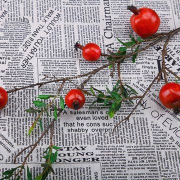 Wholesale Real Touch Berries 5 Heads Artificial Pomegranate Fruit With Branches photo-5
