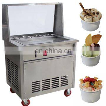 single pan fruit juice fryer frying ice cream machine