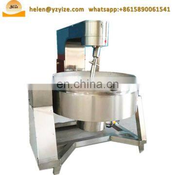 Commercial Electric Steam Gas Jacketed Cooking Kettle Pot With Agitator Mixer photo-2