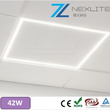 NEW frameless led panel light 600*600mm 42W 100lm/w CRI>80