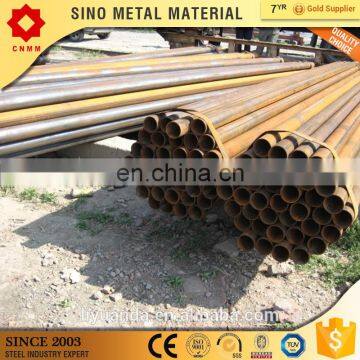 MS ERW black round steel tube price /welded steel pipe Q235 A53 SS400