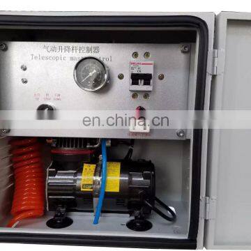 3.3m Natural Color Portable Tripod Telecom Telescopic Camera Mast With Supporting Poles