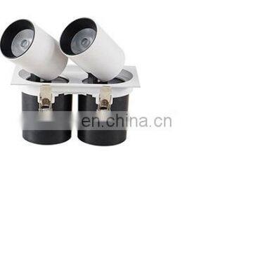 Twin adjustable led downlight housing parts 24W recessed led downlight