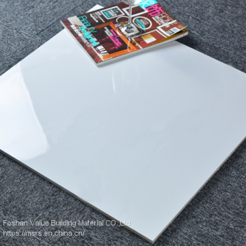 Super Black and Super White Glossy Finish Polished Porcelain Floor Tiles