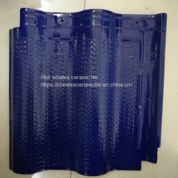 Bright Blue Color Interlocking Roof Tile Interlocking Ceramic Tile Interlocking Roofing