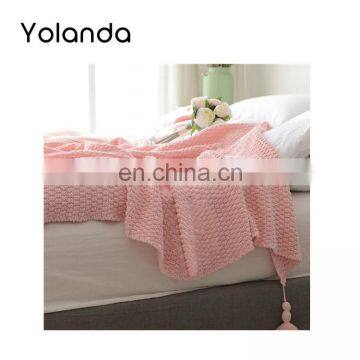 Hot Sale Ultra Soft Knitted Throw Blanket