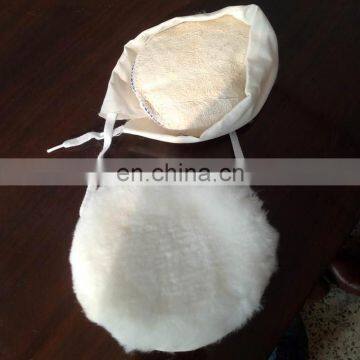 3" 4" 5" 6" 7" 8" Inch Lamb Wool Polishing Pad Discs / Polishing Bonnets With Drawstring System photo-3