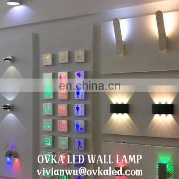 LED Aluminum Wall Lamp  Wall Up Down Lights Double-sided Crystal Decorative Lamp for Aisle Staircase KTV