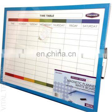 Magnetic Whiteboard Calendar Glass, Dry Erase Glass White Board Planner photo-5