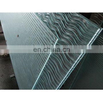 Fuse glass Hot Melt Fused Glass Wall Art Panels for office partition shower room door