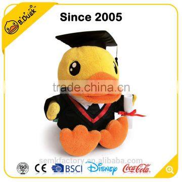 Novelty adult plush and stuffed plush toys - B.Duck graduation plush