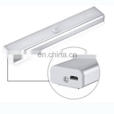 2W USB Charging Rechargeable Motion Sensor Led Wardrobe Rail Light photo-3