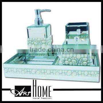 Hot sale hotel balfour ceramic bathroom accessories set/polyresin bathroom set/complete bathroom set                        
                                                                Most Popular