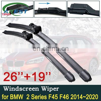 for BMW 2 Series F45 F46 2014~2020 Car Wiper Blades Windscreen Wipers Car Accessories 216i 218i 220i 225i 225xe 216d 218d 220d