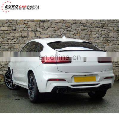 X4 G02 mp Rear Diffuser Fit for X4 G02 Sport 2018-2020 Year pp Plastic Material G02 Diffuser With Exhaust Tips photo-3