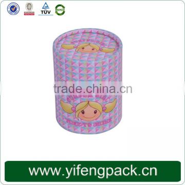 Funny smile paper printing paper round gift box