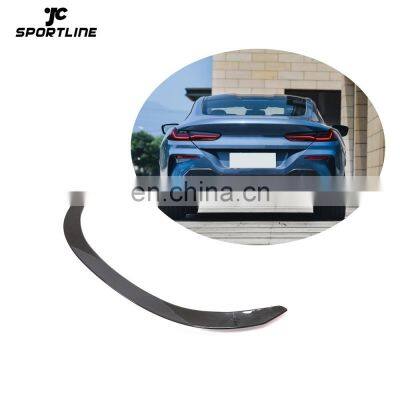 JCSportline Dry Carbon Fiber F92 G15 Rear Trunk Spoiler for BMW 8 Series G15 M8 Gran Coupe 2-Door 2018-2021