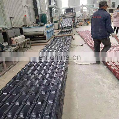 Factory Directly Supplies Canopy Engineering Tile Resin Tile Wholesale PVC Plastic Antique Villa Glazed Roof Tile