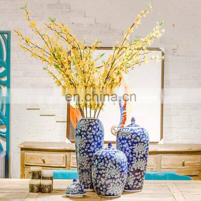 Hot Selling Large Size Blue And White Antique Porcelain Chinese Vases