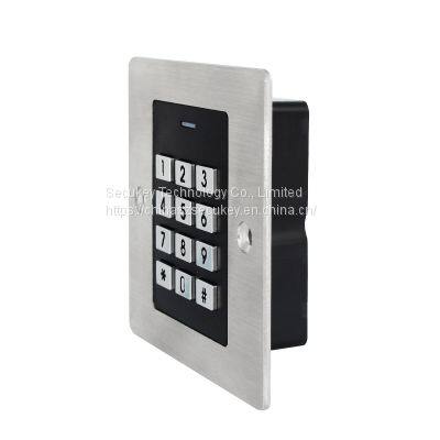Secukey Hot Selling Embedded Access Control Keypad 86*86mm Waterproof Standalone Keypad photo-2