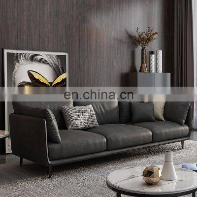 Modern genuine leather solid wood sofas, sectionals & loveseats living room sofa set