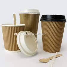 Wholesale disposable Bulk hot cups customized with Lids