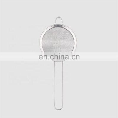 Factory Direct cheap stainless steel kitchenware food fine mesh strainers with handle