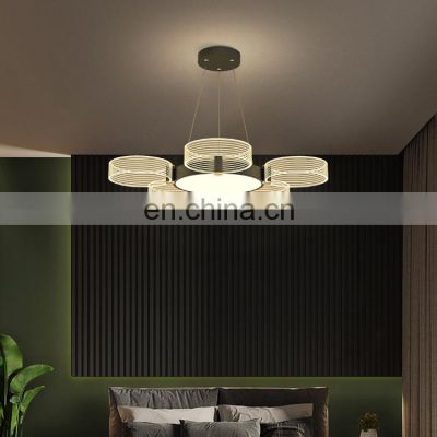 New Listed Decoration Acrylic 36W 54W Home Shop Cafe Bedroom Modern Indoor LED Chandelier Lamp