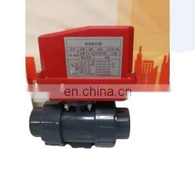 DN20 DN25 DN40 UPVC 220v CTF-002 20nm motorised actuator actuated ball valves