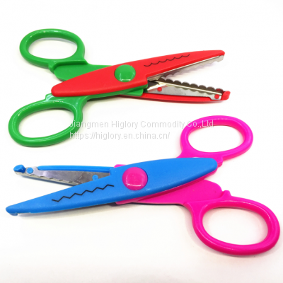 Colorful Paper Edge Scissor Set for Teachers Crafts Scrap Booking Kids Crafting Zig Zag Scissors photo-2