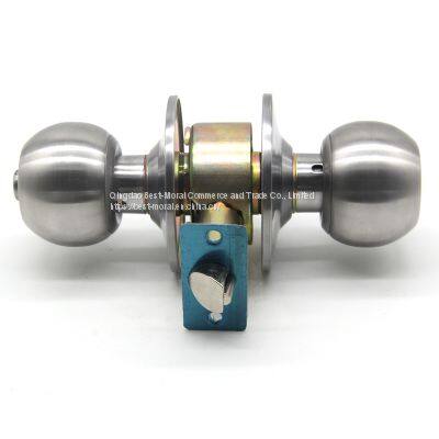 Grade 3 Residential Entrance Privacy Bathroom Bedroom Interior Safe Tubular Lever Lockset Cylindrical Handle Knob Door Lock photo-2