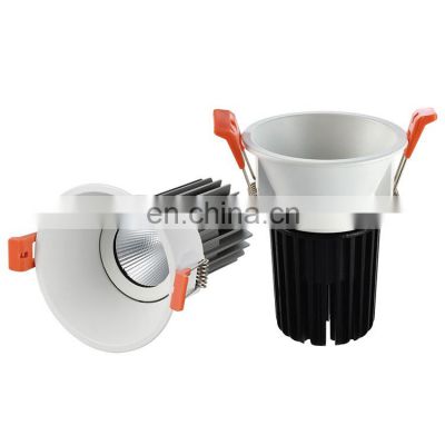 Wholesale Price Anti Glare Aluminum COB 6W 8W 10W 12W 14W Ceiling Recessed Led Downlight