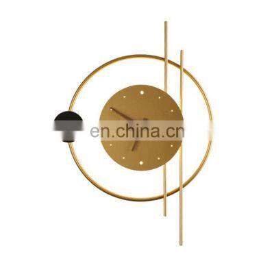 Creative Clock Lights LED Wall Lamps Bedside Bedroom Study Living Room Aisle Flats Salon Decorative Indoor Lighting