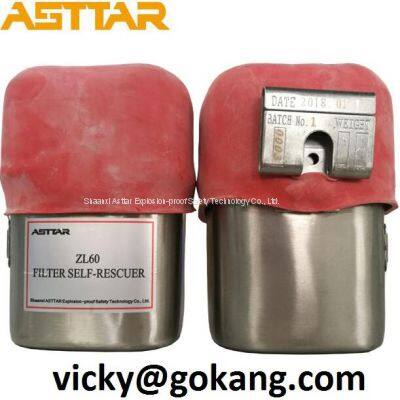 Asttar FSR Self-rescuer Mining Filter Self Rescuer ZL60