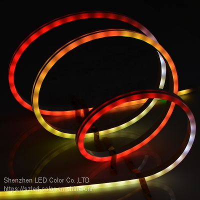 DC5V 12v 10mm 6*13mm 270 degree Flex Neon Led Strip Light Digital Rgb IP67 Waterproof Neon Tube Led Strip