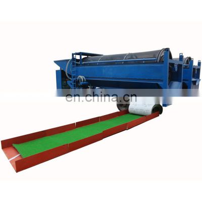 Mobile gold mining machinery equipment gold separator rotary washing trommel screen