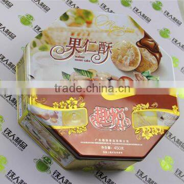 Gift Metal Tin Food Packaging Cookie Can