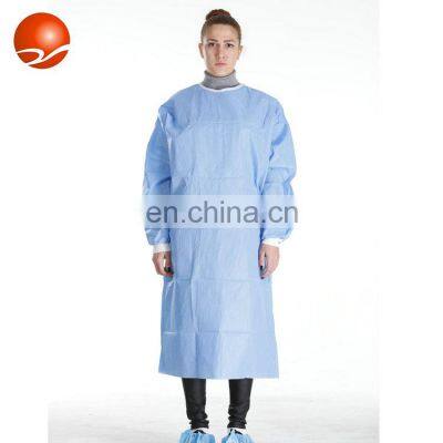 Disposable SMS SMMS Sterile Hospital Patient Operation Gown Surgical Gowns