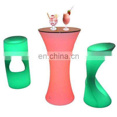 luminous disco table and chairs wedding lighting table portable bar counter led party tables