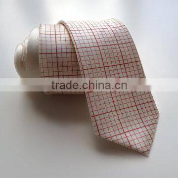 Wholesale Silk Men Gingham Necktie