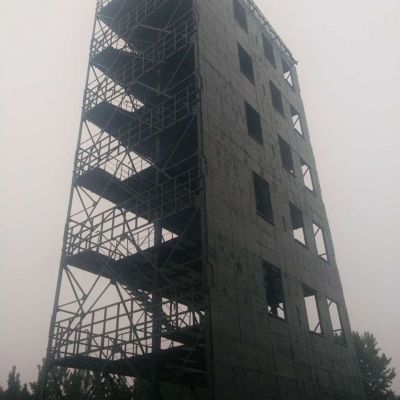 Galvanizing tubular angle steel Fire training 30m observation tower