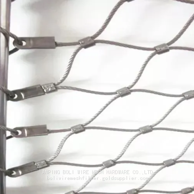 Safety Mesh ss304 ss316 stainless steel rope mesh/Zoo safety mesh fenc,Animal safety fence mesh