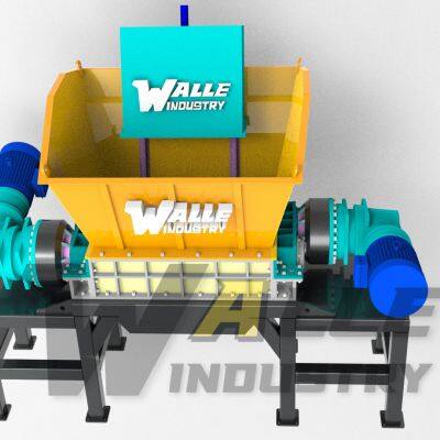 Wood Plastic Packaging Barrel Pallets Double Shaft Shredder Factory Supply Double Shaft Waste Plastic Film Shredder Machine