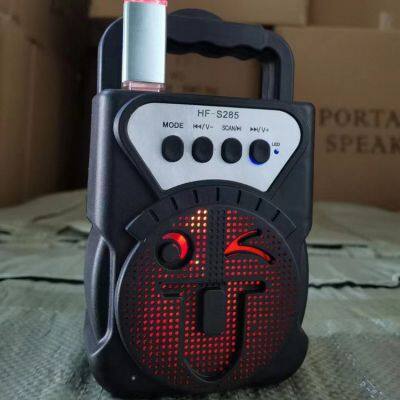 HF 285 New Design Wireless Speakers With RGB Lights Hand-held Portable 3inch Small Stereo Little Cute Face Speaker photo-5