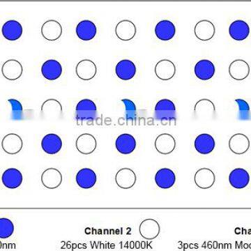 Marine Led Aquarium Light Fixture, 120w Saltwater Coral Reef Led Aquarium Light for 24inch 60cm Reef Tank photo-6