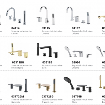 Spacious and Modern, Versatile in Function and Easy to Use, Offering a Comfortable Bathing Experience Separate Bathtub Mixer Series photo-2