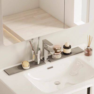 New Engraved Diatomite Stone Faucet Mat Set For Kitchen,Bathroom Sink photo-5